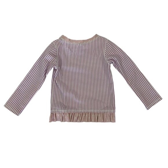 Ruffle Butts Swim Top 3T Girls Pink Long Sleeve Rash Guard UPF Beachwear - Picture 2 of 3